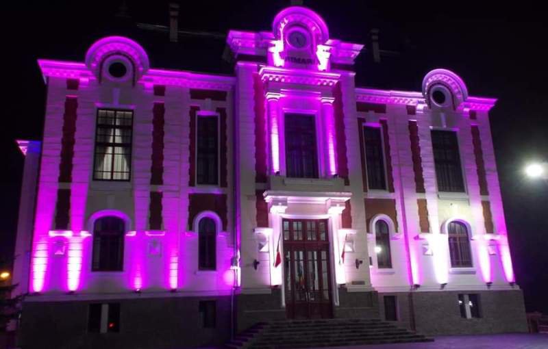 Primăria Municipiului Dorohoi va fi iluminată în culoarea violet de Ziua Mondială a copiilor născuți prematur