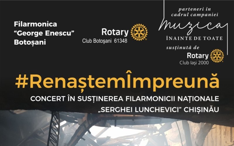 Concert caritabil al Filarmonicii George Enescu Botoșani, în sprijinul prietenilor de peste Prut - FOTO