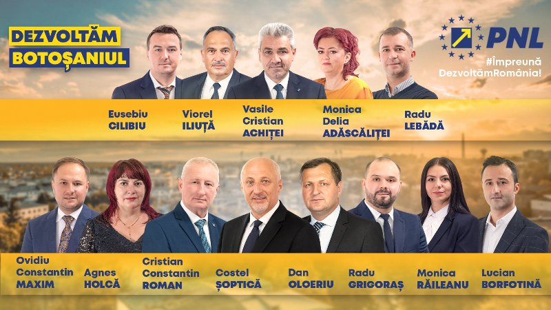 Comunicat PNL: Vă așteptăm la vot pe 6 decembrie, împreună cu voi, dezvoltăm Botoșaniul!