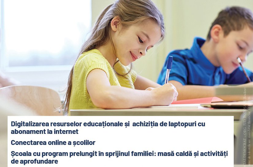 PSD la guvernare va readuce școlile la viață, va proteja elevii și cadrele didactice, asigurând acces egal și neîngrădit la educație