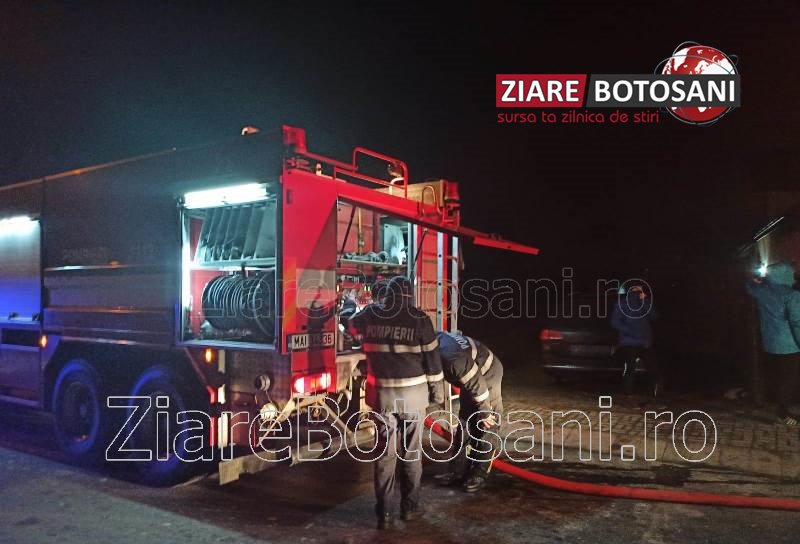 Incendiu puternic la Botoșani. Proprietarul, în vârstă de 40 ani, a fost găsit decedat