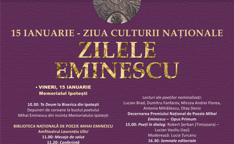 Zilele Eminescu 2021, la Memorialul Ipotești