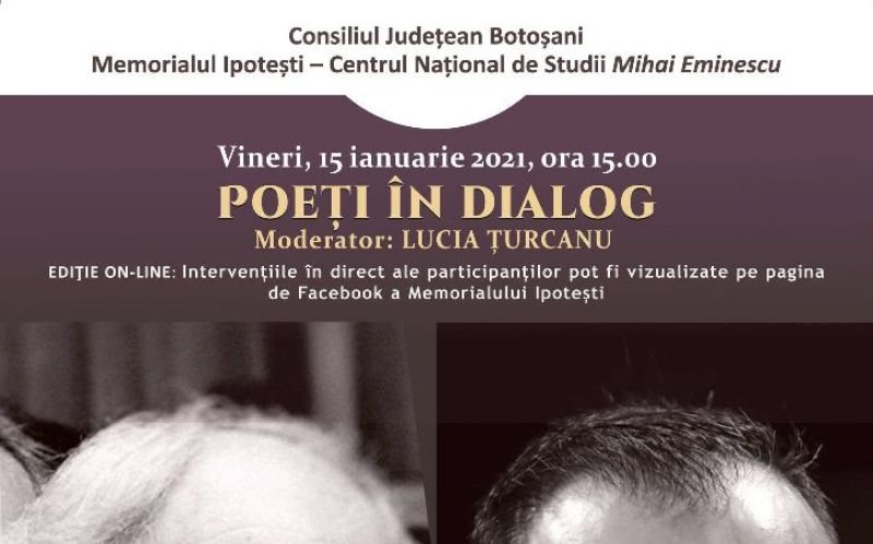 Poeți în dialog la Ipotești: Lucian Vasiliu și Robert Șerban