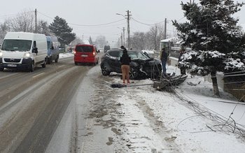 Accident produs de o șoferiță …