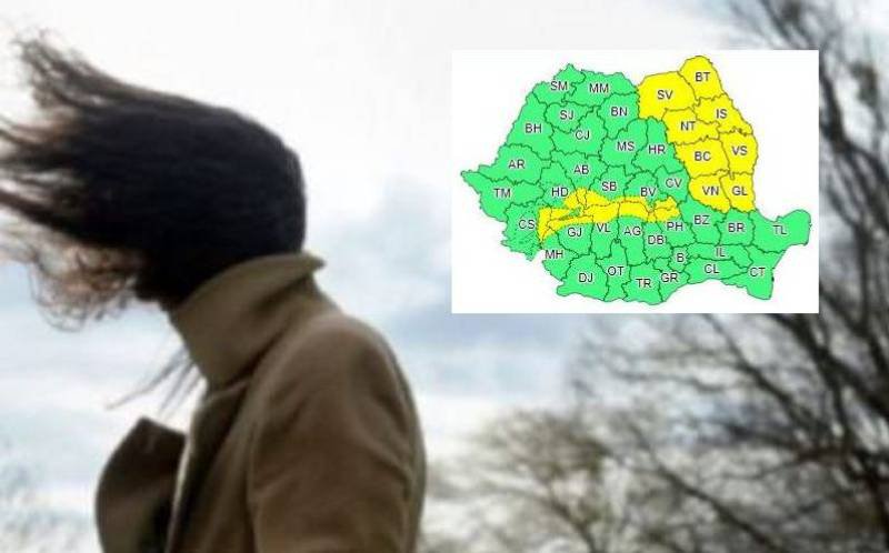 ANM a emis avertizare COD GALBEN de vânt puternic pentru următoarele ore. Este vizat şi județul Botoșani