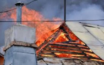 Incendiu provocat de o mână …