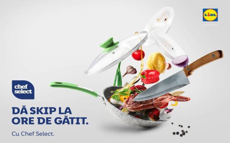 Lidl România lansează campania „Dă skip la ore de gătit”, dedicată gamei de produse tip convenience, Chef Select