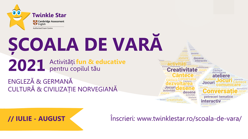 Cursuri intensive limba engleză, germană și norvegiană @Școala de Vară Twinkle Star