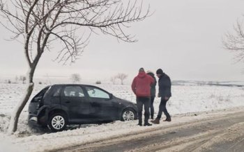 Iarna s-a întors în județul …