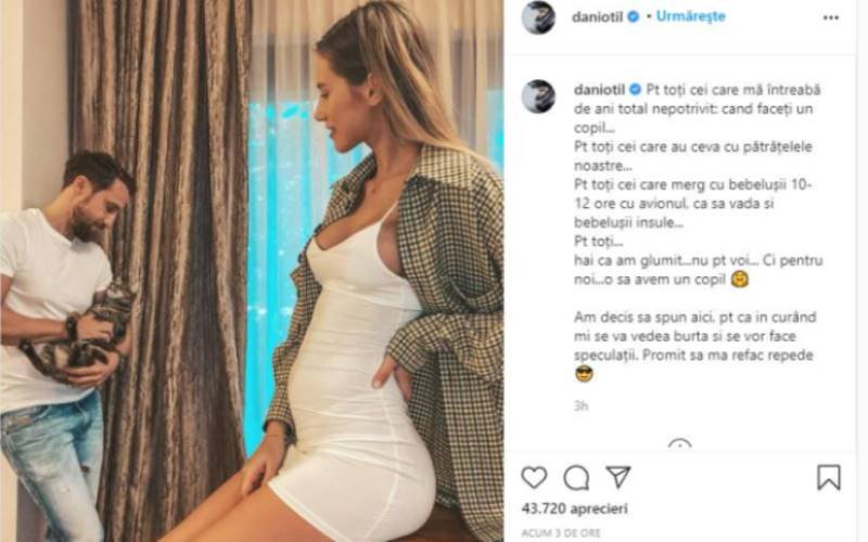 Dani Oţil va deveni tătic: „O să avem un copil!”