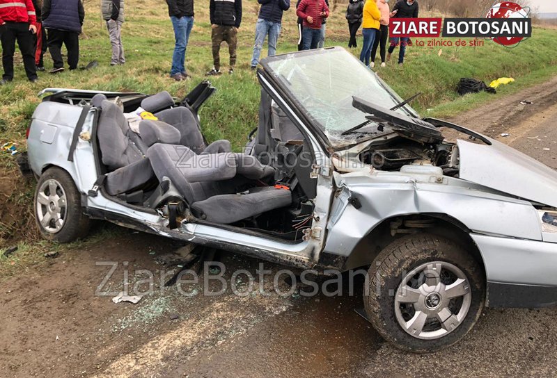 Accident deosebit de grav la ieșirea din Dorohoi! Două persoane au decedat - FOTO