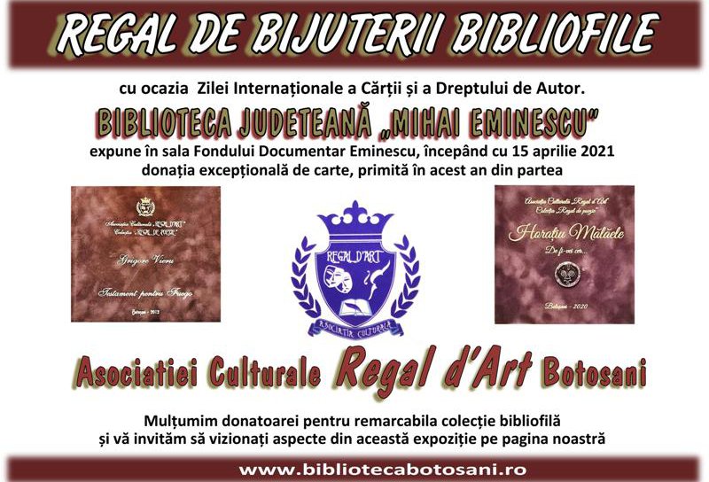 „Bijuterii” bibliofile expuse la Biblioteca Județeană