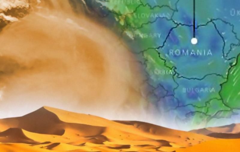 Norul de praf saharian lovește România de Paște. Ce temperaturi vom avea