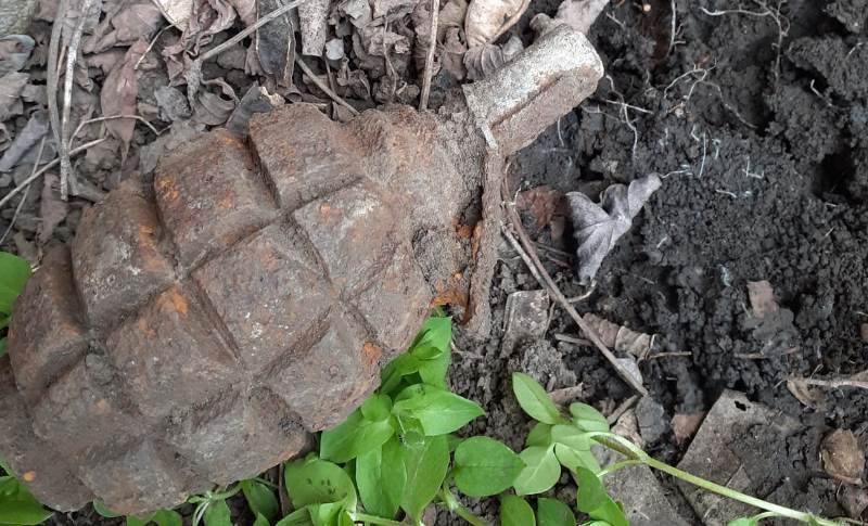 Grenadă descoperită în grădina unui localnic din Cucuteni