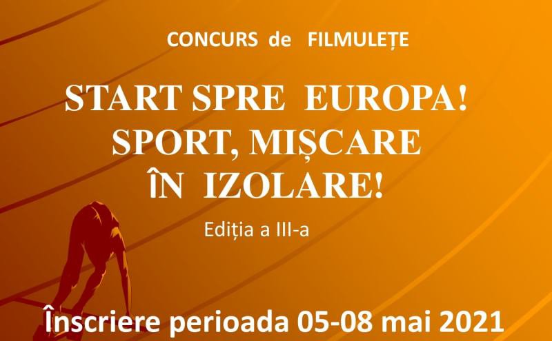 Start spre Europa - sport mișcare în izolare - Concursuri organizate de Liceul cu Program Sportiv Botoșani