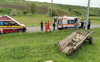 Doi copii răniți după ce …