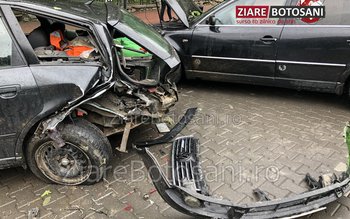 Accident cu trei mașini implicate …