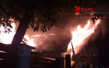 Incendiu la Botoșani! Casă cuprinsă …