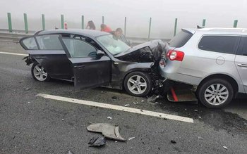 Carambol pe A2, pe sensul …