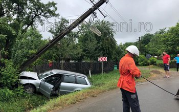 Accident! O mașină a ieșit …