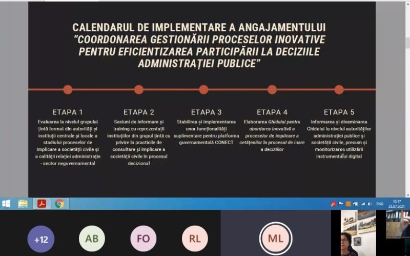 APC Botoșani a participat la o întâlnire cu societatea civilă organizată de Secretariatul General al Guvernului