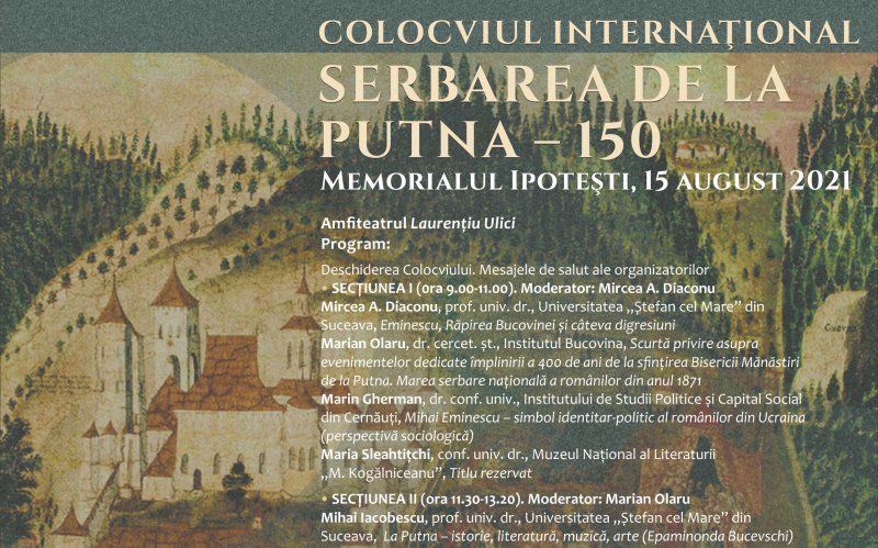 La Ipotești, colocviul Serbarea de la Putna – 150