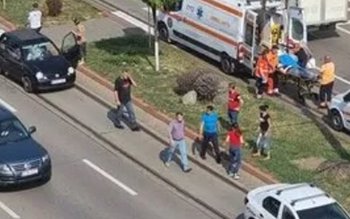 Accident pe trecerea de pietoni! …