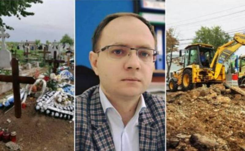 Primăria Botoşani a închiriat un excavator pentru gropile morţilor de COVID