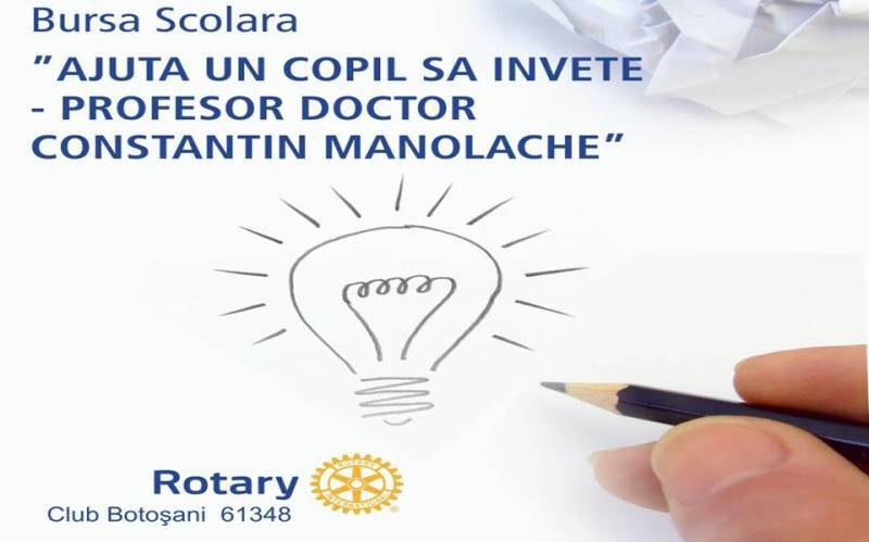 ROTARY CLUB BOTOȘANI continuă programul bursier „Prof. dr. Constantin Manolache”