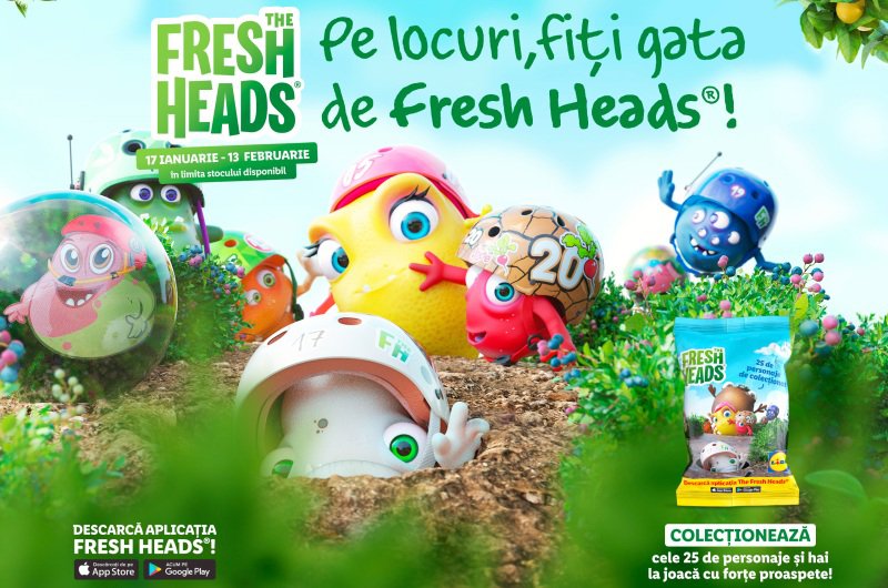 Lidl România aduce în magazine colecția de personaje Fresh Heads