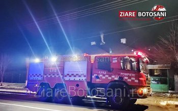 Incendiu în Dorohoi! Pompierii au …