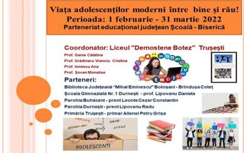 Activitate „Viaţa adolescenţilor moderni între …