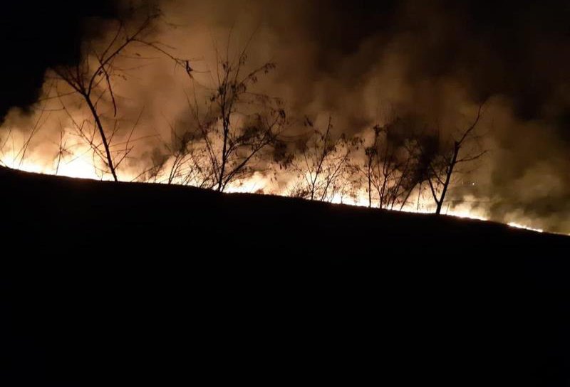 Opt incendii în mai puțin de opt ore în județul Botoșani - FOTO