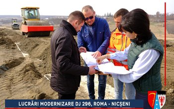 Lucrări de modernizare a drumului …
