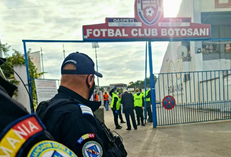 Jandarmii vor asigura măsuri de ordine la meciul de fotbal FC Botoșani – Dinamo București