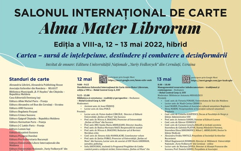 Memorialul Ipotești la Salonul Internațional de Carte Alma Mater Librorum