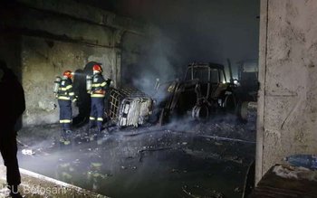 Mai multe utilaje agricole distruse …