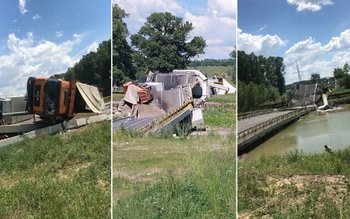 S-a prăbușit un pod inaugurat …