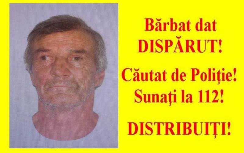 Bărbat de 65 ani, din Botoșani, dispărut misterios. Ultima dată a fost văzut în luna ianuarie 2021