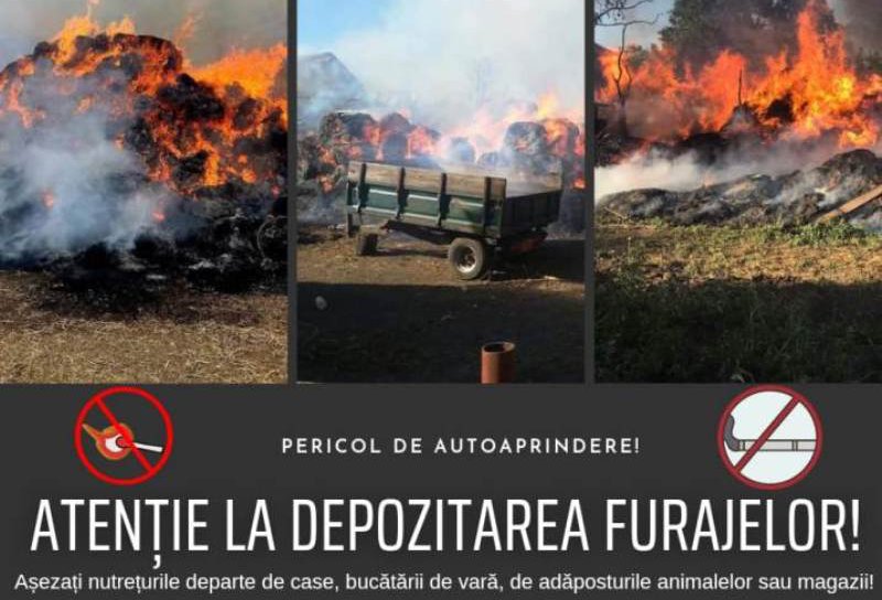 Atenție la depozitarea furajelor