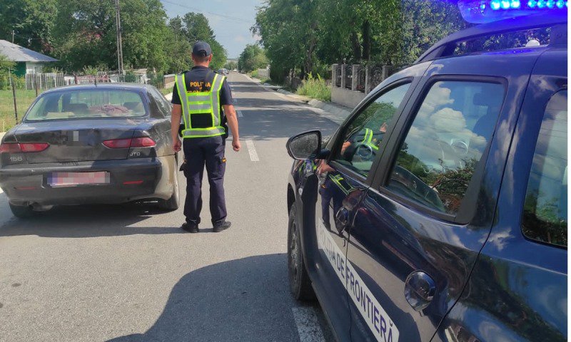 A încercat să fugă de poliţiştii de frontieră din Dorohoi, dar a fost dat de gol de body cam