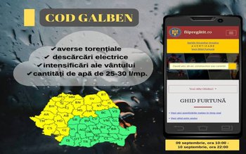 Alertă meteo COD GALBEN de …