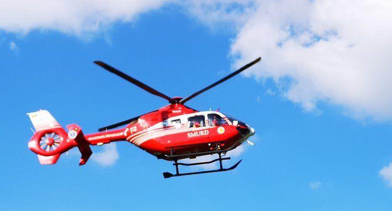 Femeie din Dorohoi preluată de urgență de elicopterul SMURD