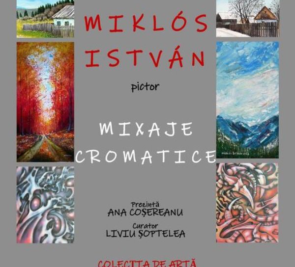 Expoziția MIXAJE CROMATICE a artistului Miklós István – Indián găzduită de Muzeul Județean Botoșani