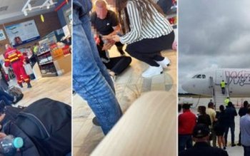 Panică într-un avion care decola …