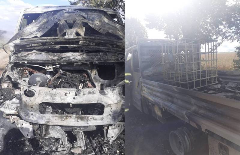 Șofer ajuns la spital după ce a încercat să stingă focul ce i-a cuprins mașina - FOTO