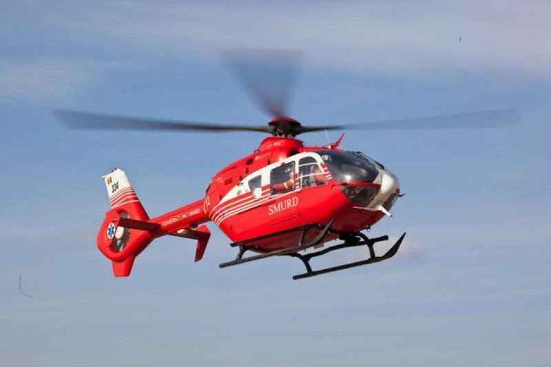 Elicopterul SMURD chemat la Botoșani pentru bătrânul care a suferit arsuri în urma exploziei de la Roșiori