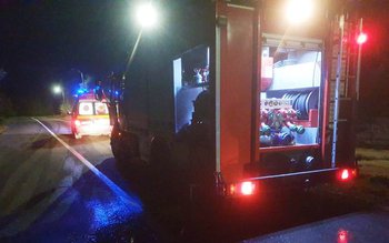 Tir încărcat cu cereale răsturnat …