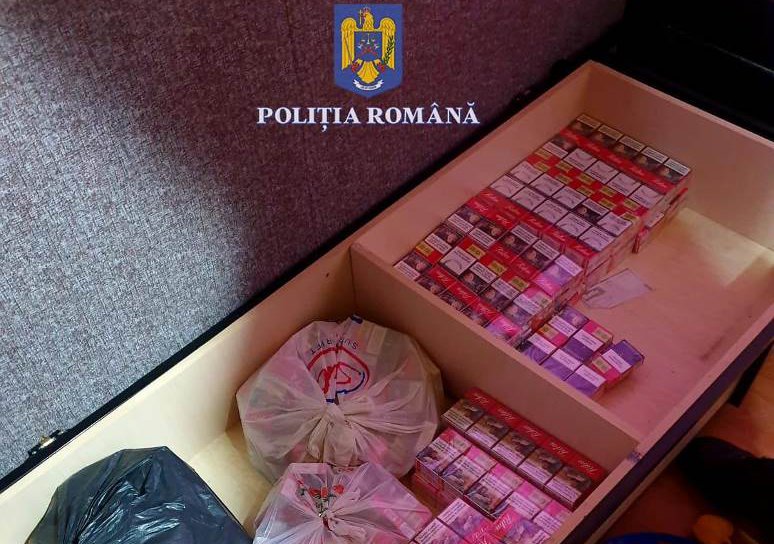 Percheziții în Dorohoi și cinci comune! Două persoane reținute și peste 35.000 de pachete de țigarete confiscate