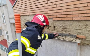 Fațada unui bloc din Botoșani …